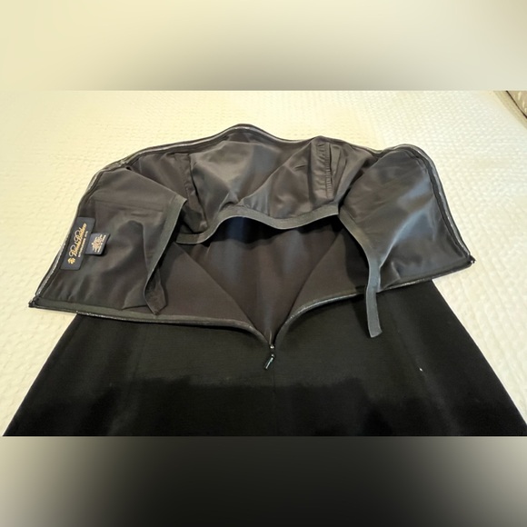 *RARE* BROOKS BROTHERS- BLACK STRAPLESS WOOL COLUMN DRESS- SIZE 4 - Picture 3 of 5